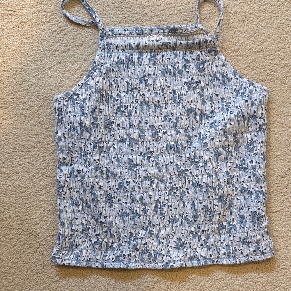 Abercrombie Kids Blue and White Camisole